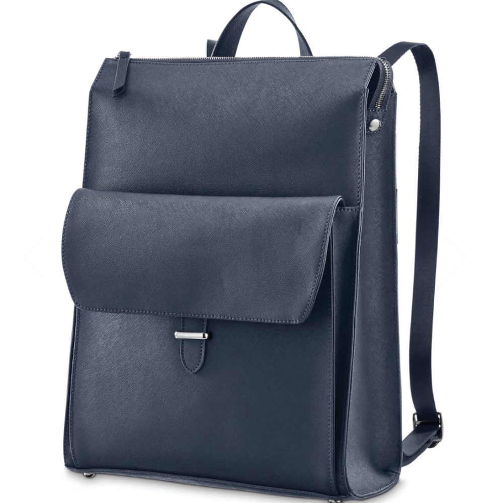 Samsonite womens leather executive backpack new condition